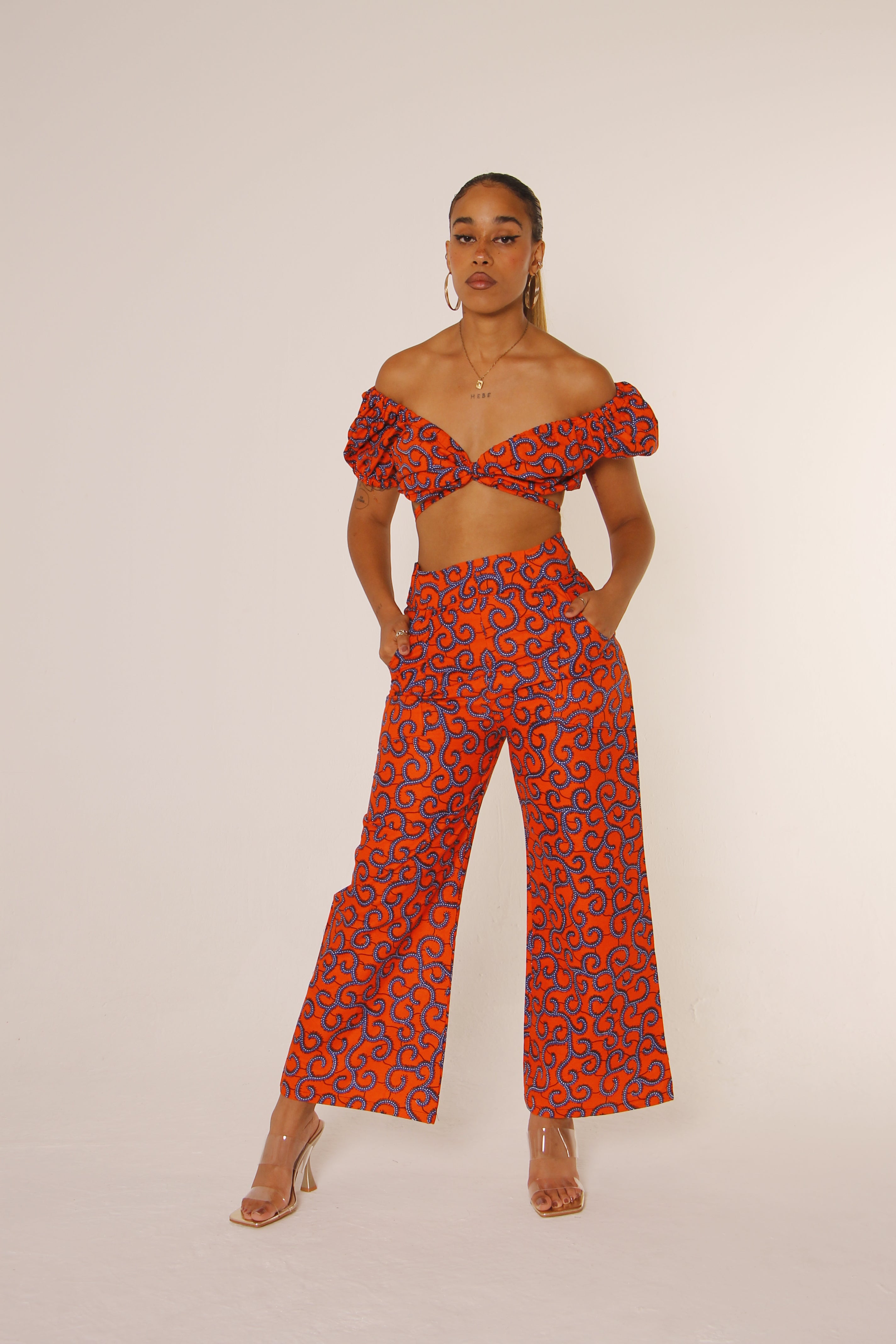 Conjunto Palazzo Adaeze - Coral